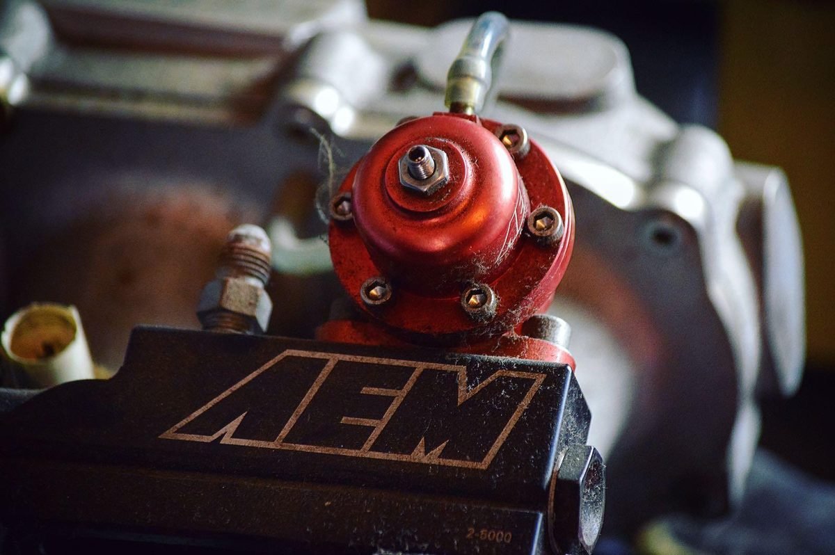 Detalle de un motor preparado en el taller